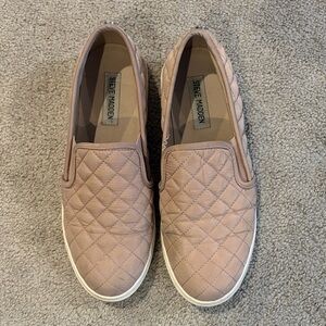 Steve Madden Women's Quilted Slip-On Sneakers - Blush